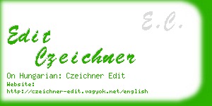 edit czeichner business card